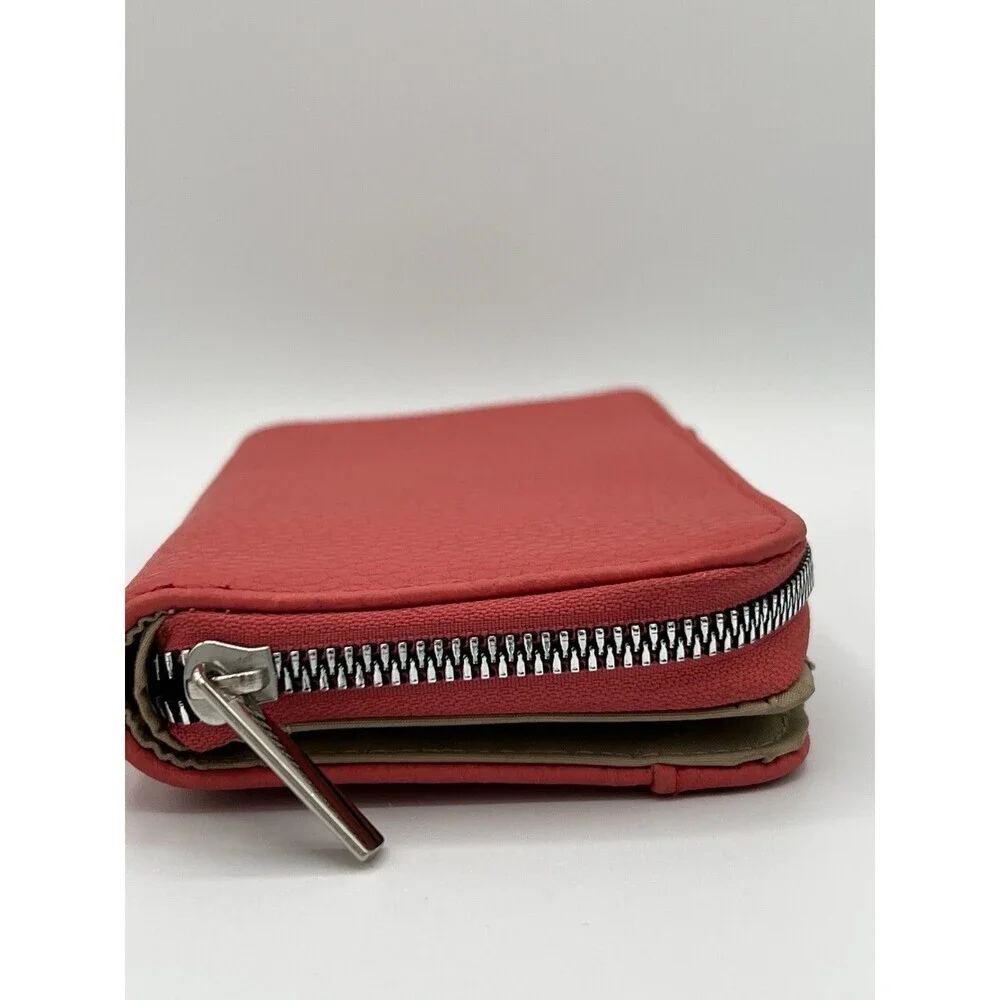 “Rosetti Red Zip Around Wallet Women’s Faux Leather Clutch Organizer”